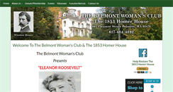 Desktop Screenshot of belmontwomansclub.org